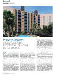 Lee más sobre el artículo Revista Plaza noviembre: Firmus Homes presenta Nôrdes Residencial, el hogar de tus sueños