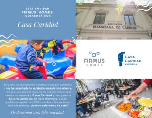 Lee más sobre el artículo Firmus Homes dona el importe de su tradicional comida de Navidad a Casa Caridad